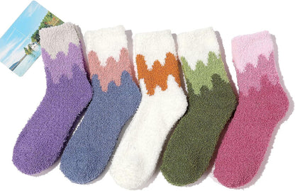 Womens Fuzzy Socks Winter Warm Fluffy Socks Athletic Outdoor Sports Socks